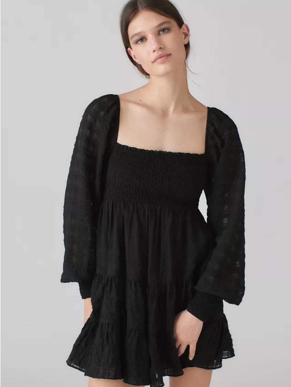 UO Smoked Babydoll Dress